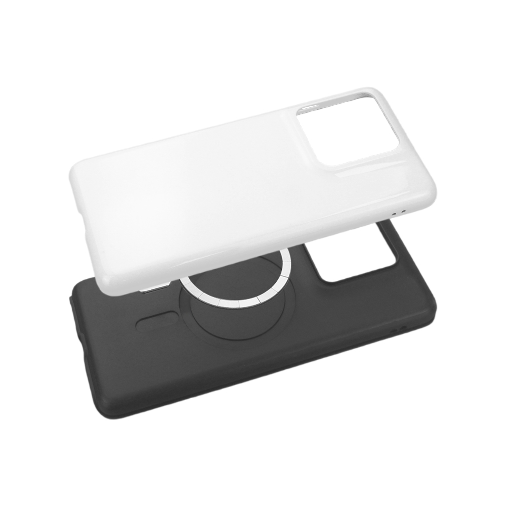 For Motolora G86 5G / Edge 60 Fusion Sublimation Blank 3D 2in1 Magnetic Film Phone Cases for 3D Film Printing Custom DIY 3D TPU&PC Phone Covers - Glossy