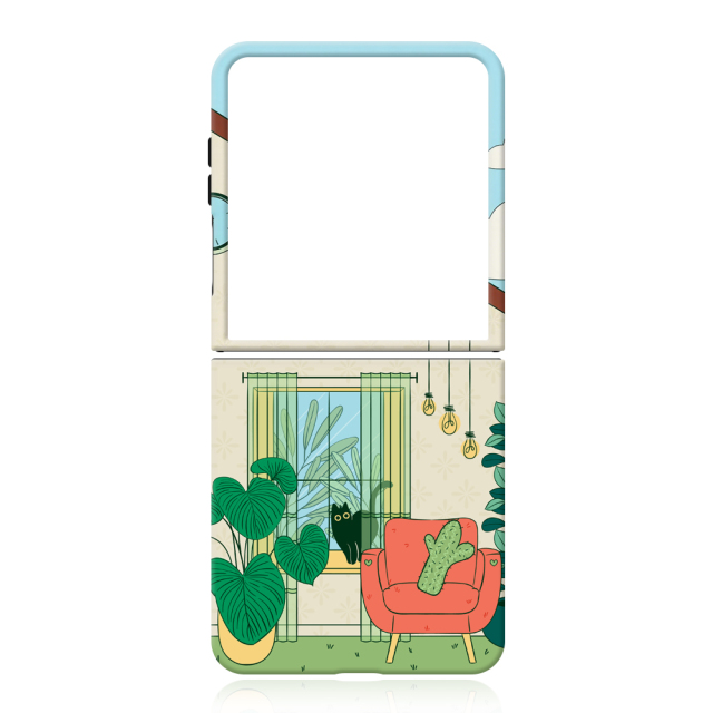 For Samsung Z Flip 8 Sublimation Blank 3D 2in1 Magnetic Coated Phone Cases for 3D Film Printing Custom DIY 3D 2IN1 Magnetic Phone Covers Heat Transfer Printing