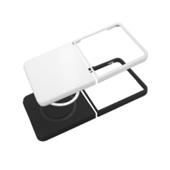 For Samsung Z Flip 8 Sublimation Blank 3D 2in1 Magnetic Coated Phone Cases for 3D Film Printing Custom DIY 3D 2IN1 Magnetic Phone Covers Heat Transfer Printing