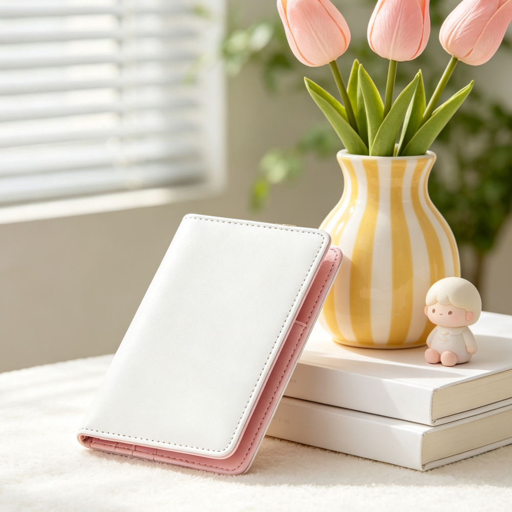 Sublimation Blank PU Leather Passport Holder Cover With Card Slots | 5 Colors Custom DIY Heat Transfer Card Holders Travel Accessory