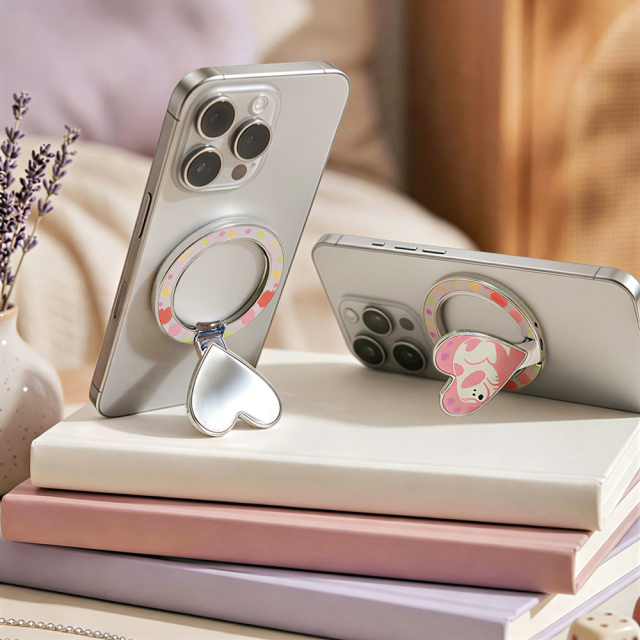 Sublimation Blank Magnetic Ring Holder Made of  PET Plus Metal - 5 Variations | Custom DIY Magnetic Desktop Stand & Lazy Holder DIY Phone Stand | With & Without Magnet Options | 5 Shapes