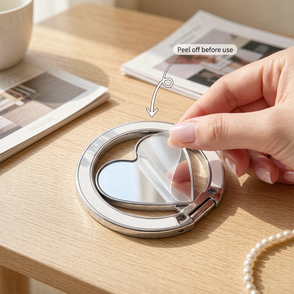 Sublimation Blank Magnetic Ring Holder Made of  PET Plus Metal - 5 Variations | Custom DIY Magnetic Desktop Stand & Lazy Holder DIY Phone Stand | With & Without Magnet Options | 5 Shapes