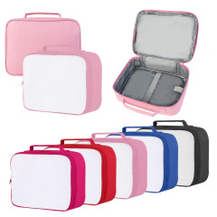 Sublimation Blank Polyester Insulated Lunch Tote Bag for Single-Sided Printing | Custom DIY Lunch Bags -  26*9*20cm | 5 Colors Options