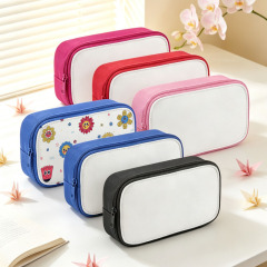 Sublimation Blank Polyester Pencil Case & Makeup Bags for Single-Sided Printing | 22*12*7cm Custom DIY Pencil Case 5 Vibrant Colors Available