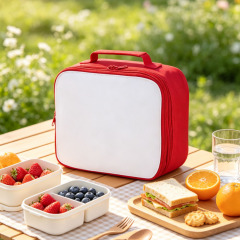 Sublimation Blank Polyester Insulated Lunch Tote Bag for Single-Sided Printing | Custom DIY Lunch Bags -  26*9*20cm | 5 Colors Options