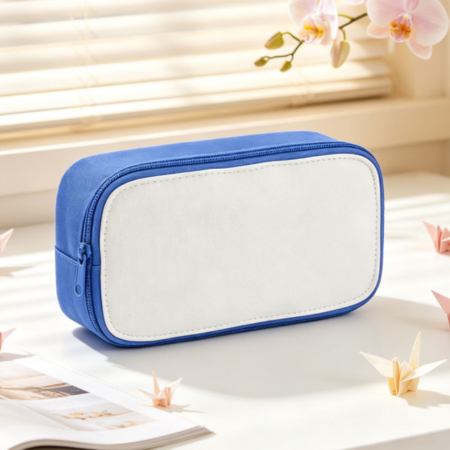 Sublimation Blank Polyester Pencil Case & Makeup Bags for Single-Sided Printing | 22*12*7cm Custom DIY Pencil Case 5 Vibrant Colors Available