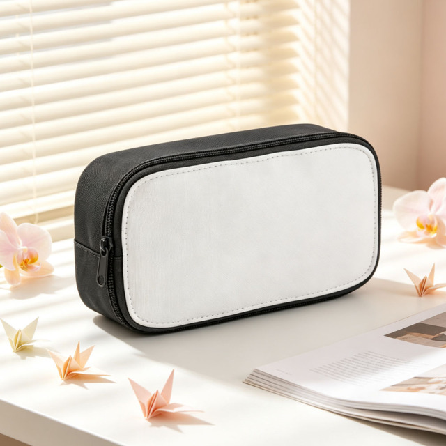Sublimation Blank Polyester Pencil Case & Makeup Bags for Single-Sided Printing | 22*12*7cm Custom DIY Pencil Case 5 Vibrant Colors Available