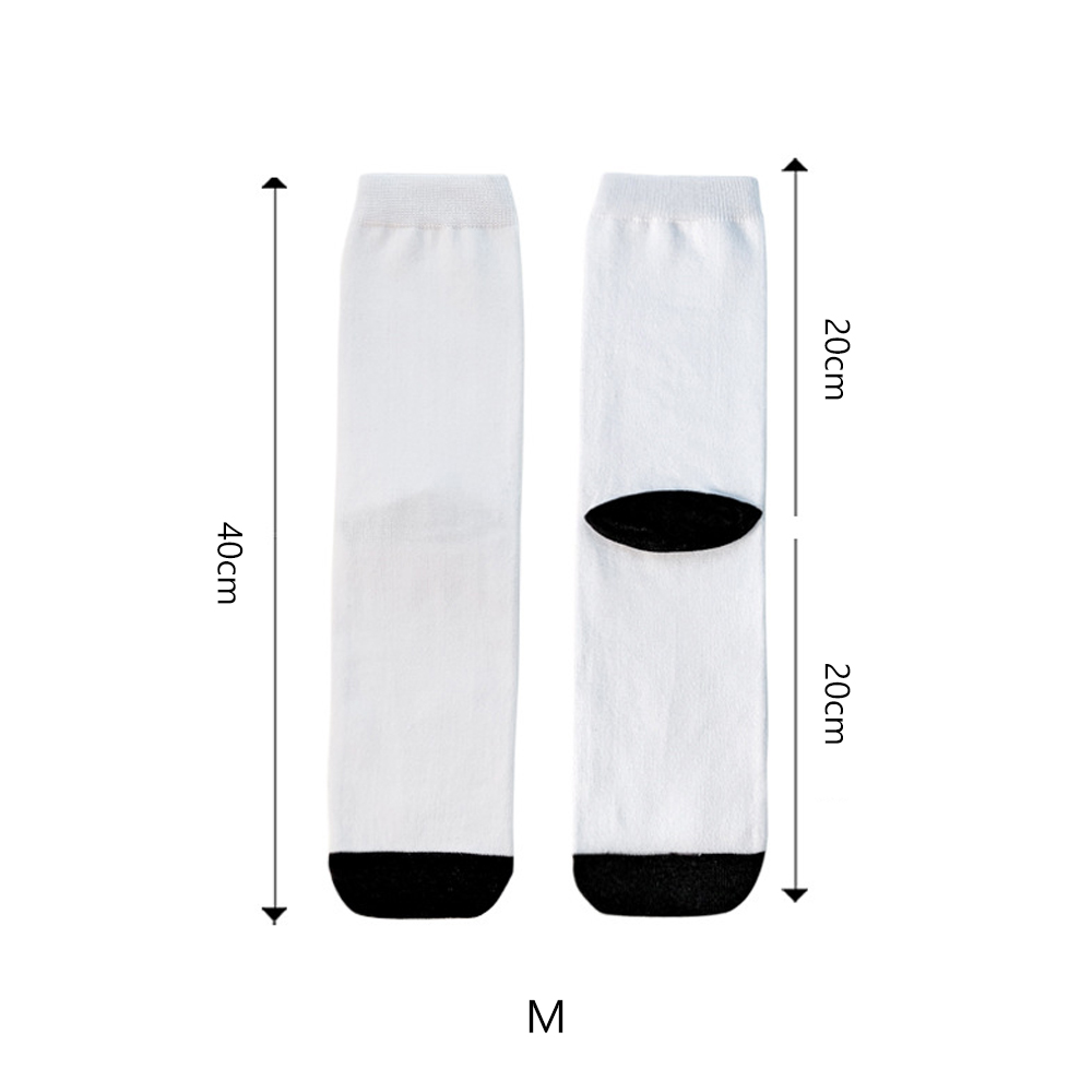 Sublimation Blank White Socks Custom DIY Polyester Socks Blank Heat Transfer Socks Suitable for Children & Men & Women