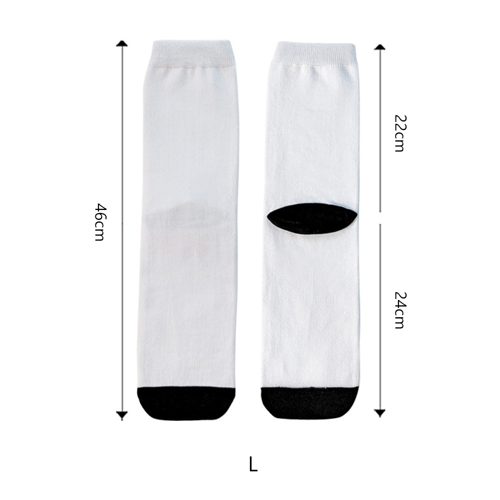 Sublimation Blank White Socks Custom DIY Polyester Socks Blank Heat Transfer Socks Suitable for Children & Men & Women