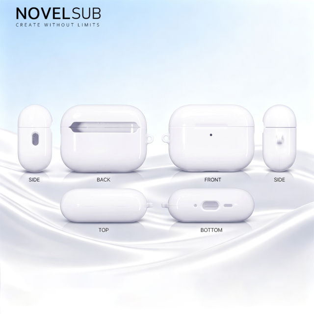 Sublimation Blank 3D Coated Film Airpods Cases for Airpods 1/2/3/4, Airpods Pro 3, Airpods Pro 2, Airpods Pro Custom 3D Sublimation Cover Case for Airpods Series