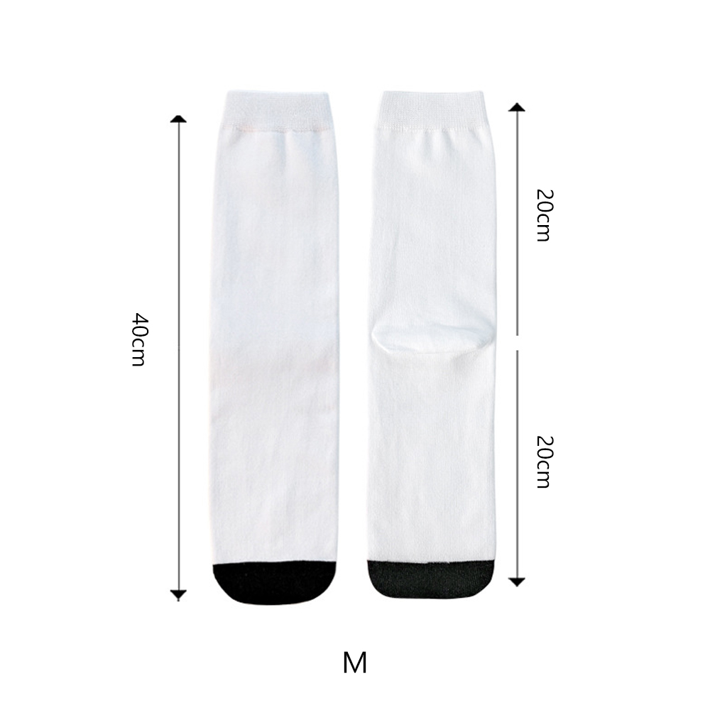 Sublimation Blank White Socks Custom DIY Polyester Socks Blank Heat Transfer Socks Suitable for Children & Men & Women