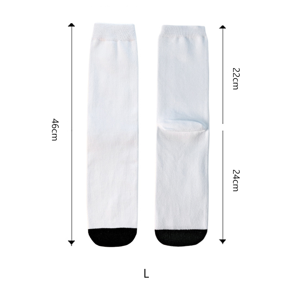 Sublimation Blank White Socks Custom DIY Polyester Socks Blank Heat Transfer Socks Suitable for Children & Men & Women