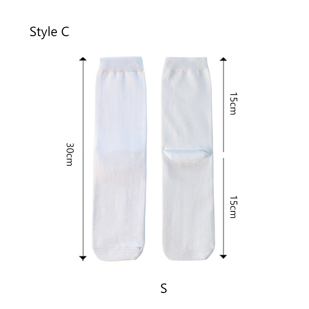 Sublimation Blank White Socks Custom DIY Polyester Socks Blank Heat Transfer Socks Suitable for Children & Men & Women