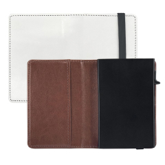 Sublimation Blank PU Leather Card Holder 4-Card Capacity Custom DIY Automatic Pop-Up Black / Brown Card Holders Heat Transfer Blanks for Custom Logo