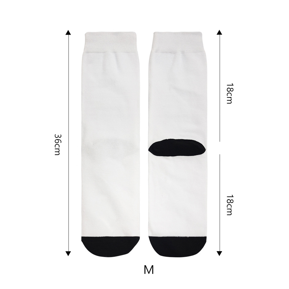 Sublimation Blank White Socks Custom DIY Polyester Socks Blank Heat Transfer Socks Suitable for Children & Men & Women