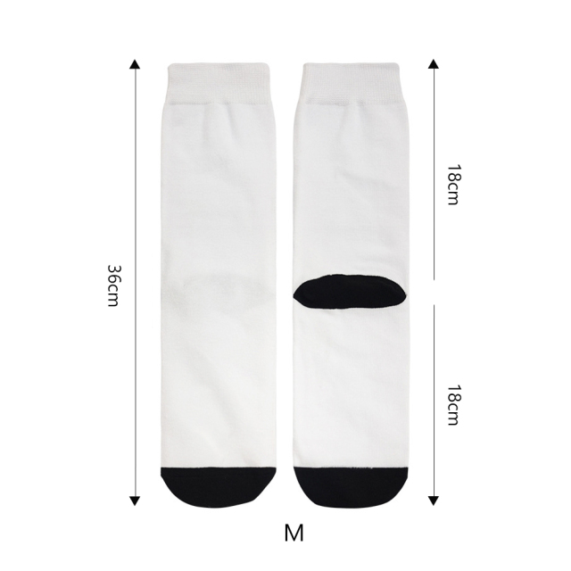 Sublimation Blank White Socks Custom DIY Polyester Socks Blank Heat Transfer Socks Suitable for Children & Men & Women