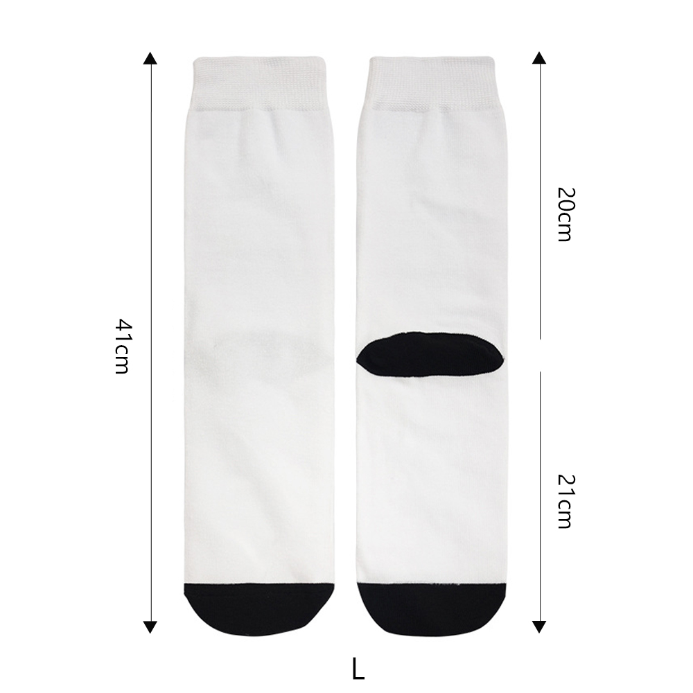 Sublimation Blank White Socks Custom DIY Polyester Socks Blank Heat Transfer Socks Suitable for Children & Men & Women