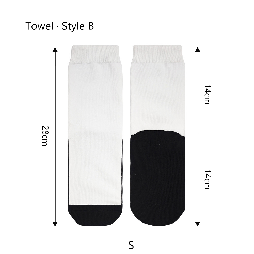 Sublimation Blank White Socks Custom DIY Polyester Socks Blank Heat Transfer Socks Suitable for Children & Men & Women