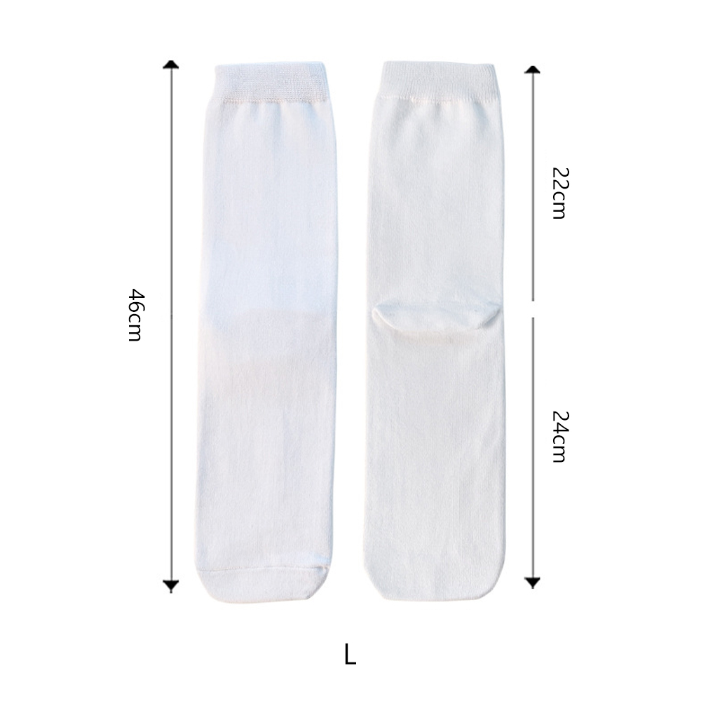 Sublimation Blank White Socks Custom DIY Polyester Socks Blank Heat Transfer Socks Suitable for Children & Men & Women
