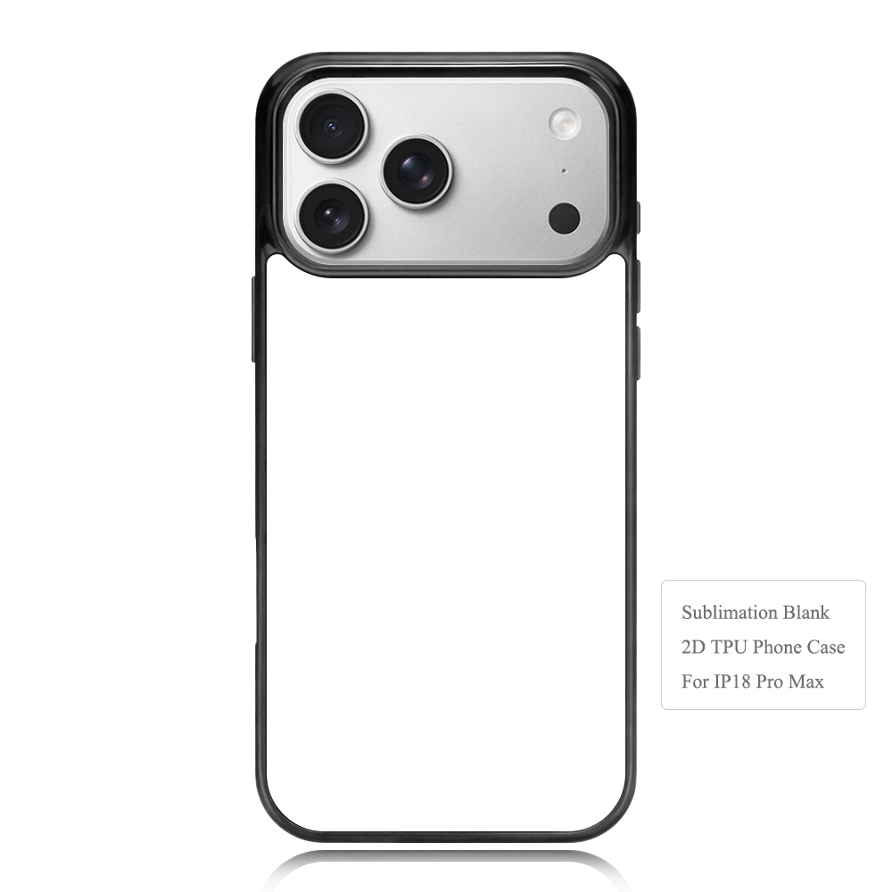 New Arrival Sublimation Blank 2D TPU Phone Case for iPhone 18 Series | Custom DIY 2D TPU Phone Covers With Aluminum Sheet for iPhone 18 17 16 Etc