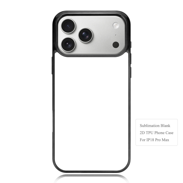 New Arrival Sublimation Blank 2D TPU Phone Case for iPhone 18 Series | Custom DIY 2D TPU Phone Covers With Aluminum Sheet for iPhone 18 17 16 Etc