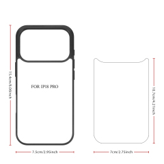 New Arrival Sublimation Blank 2D TPU Phone Case for iPhone 18 Series | Custom DIY 2D TPU Phone Covers With Aluminum Sheet for iPhone 18 17 16 Etc