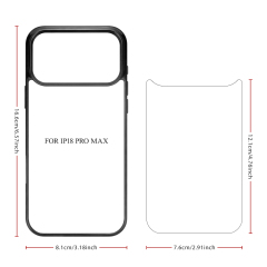 New Arrival Sublimation Blank 2D TPU Phone Case for iPhone 18 Series | Custom DIY 2D TPU Phone Covers With Aluminum Sheet for iPhone 18 17 16 Etc
