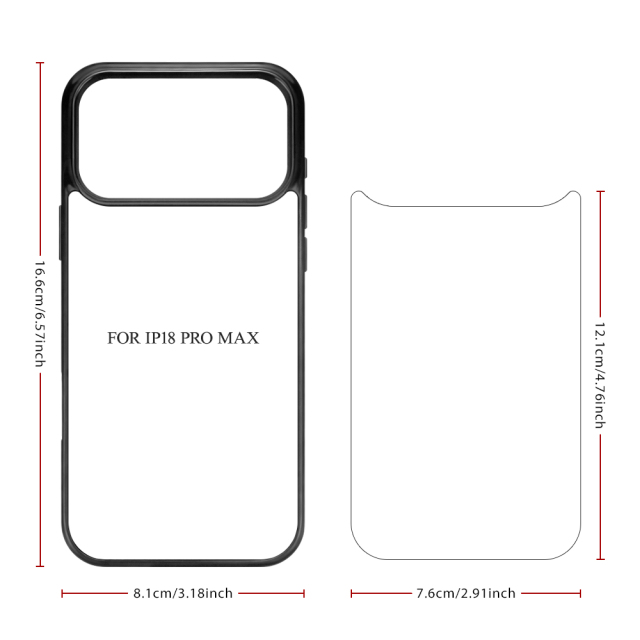 New Arrival Sublimation Blank 2D TPU Phone Case for iPhone 18 Series | Custom DIY 2D TPU Phone Covers With Aluminum Sheet for iPhone 18 17 16 Etc