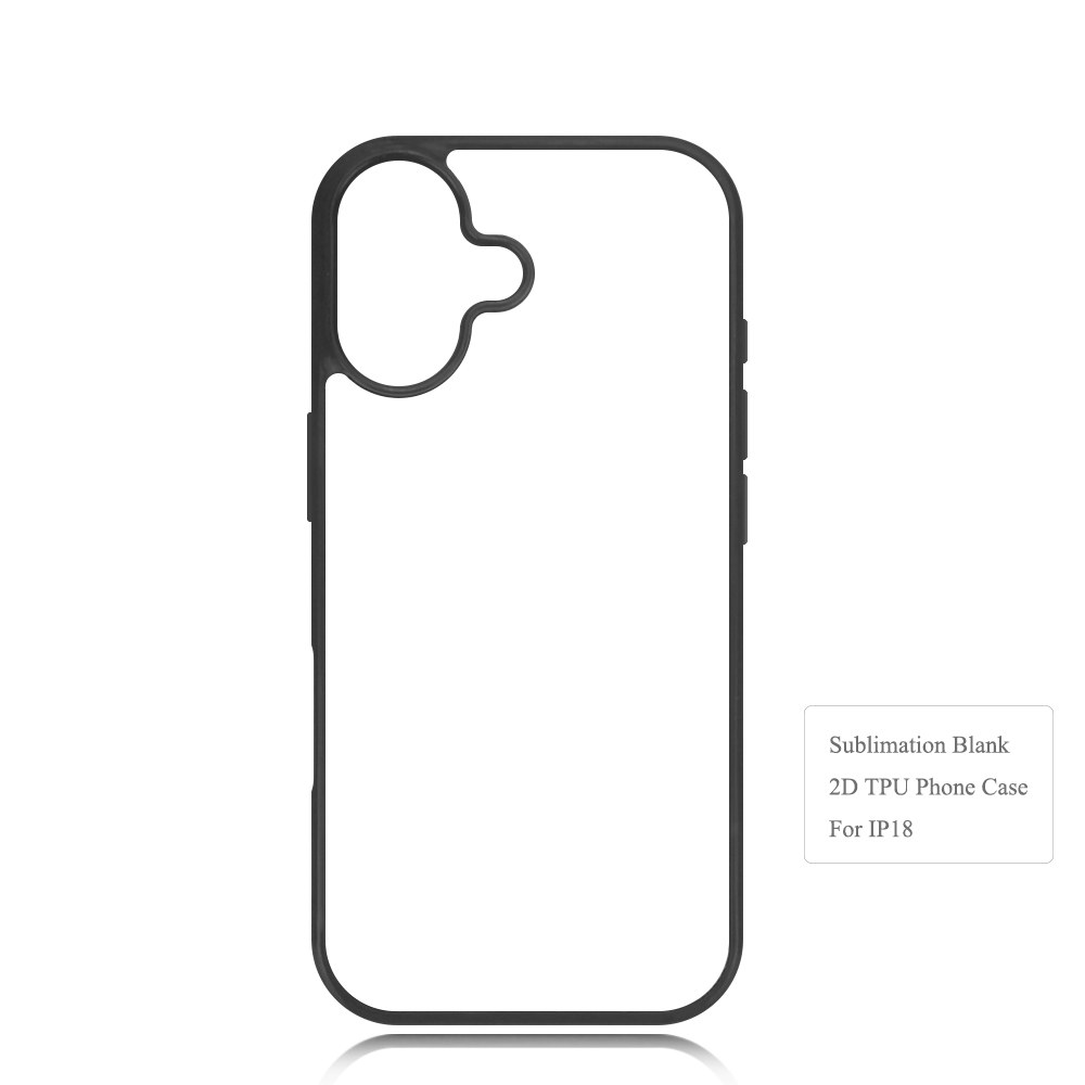 New Arrival Sublimation Blank 2D TPU Phone Case for iPhone 18 Series | Custom DIY 2D TPU Phone Covers With Aluminum Sheet for iPhone 18 17 16 Etc