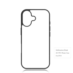 New Arrival Sublimation Blank 2D TPU Phone Case for iPhone 18 Series | Custom DIY 2D TPU Phone Covers With Aluminum Sheet for iPhone 18 17 16 Etc