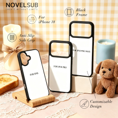 New Arrival Sublimation Blank 2D TPU Phone Case for iPhone 18 Series | Custom DIY 2D TPU Phone Covers With Aluminum Sheet for iPhone 18 17 16 Etc