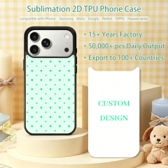New Arrival Sublimation Blank 2D TPU Phone Case for iPhone 18 Series | Custom DIY 2D TPU Phone Covers With Aluminum Sheet for iPhone 18 17 16 Etc