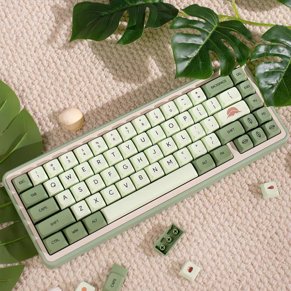 NOVELSUB Sublimation Blank Keycaps PBT Material Custom Dye-Sublimation 3D Keycaps 108 Keys & 140 Keys Set Cherry/XDA/MOA Profiles Wide Compatibility With Mechanical Keyboards