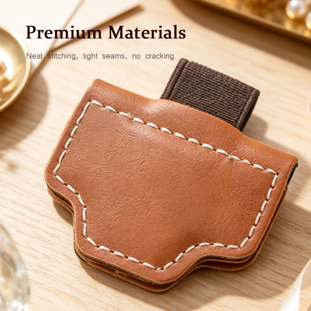 NOVELSUB Laser-Engraved Blank PU Leather Magnetic Bookmarks | Non-Heat-Transfer Magnetic Bookmarks 5mm Thickness| 2 Styles & 5 Colors