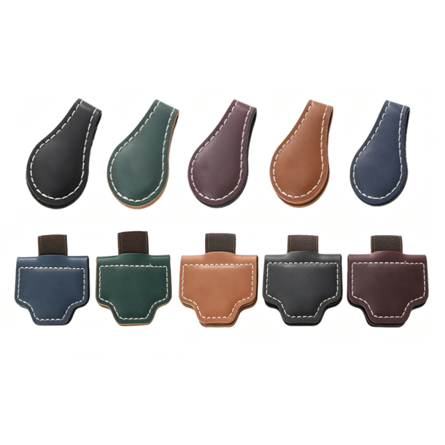 NOVELSUB Laser-Engraved Blank PU Leather Magnetic Bookmarks | Non-Heat-Transfer Magnetic Bookmarks 5mm Thickness| 2 Styles & 5 Colors