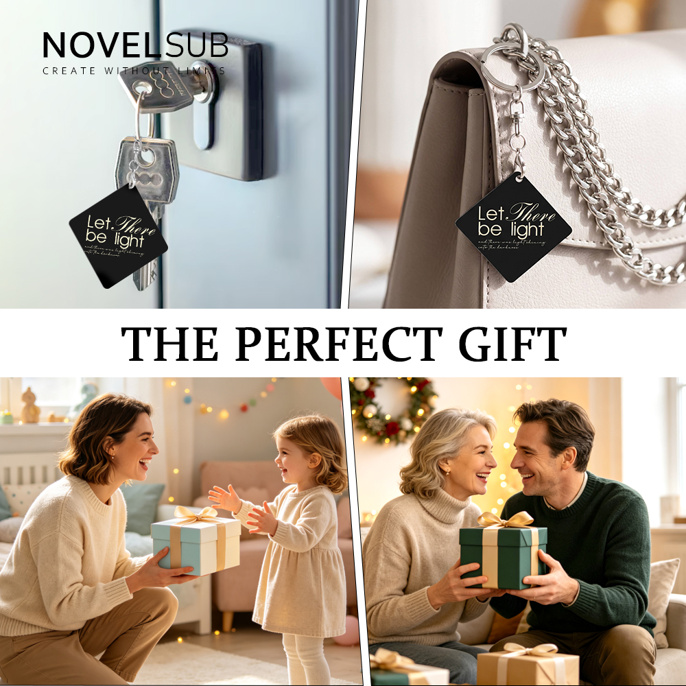 NOVELSUB Sublimation Blank Aluminum Sheet Keychains | Custom DIY Heat Transfer Aluminum Keychains | 12 Styles Available & 1 mm Thickness  for Heat Transfer & Personalized Orders