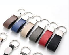 NOVELSUB Laser Engravable Blank Metal + PU Leather Keychain Series | Non Heat - Transfer PU + Zinc Alloy Car Key Pendants | 2 Syles & 6 Colors