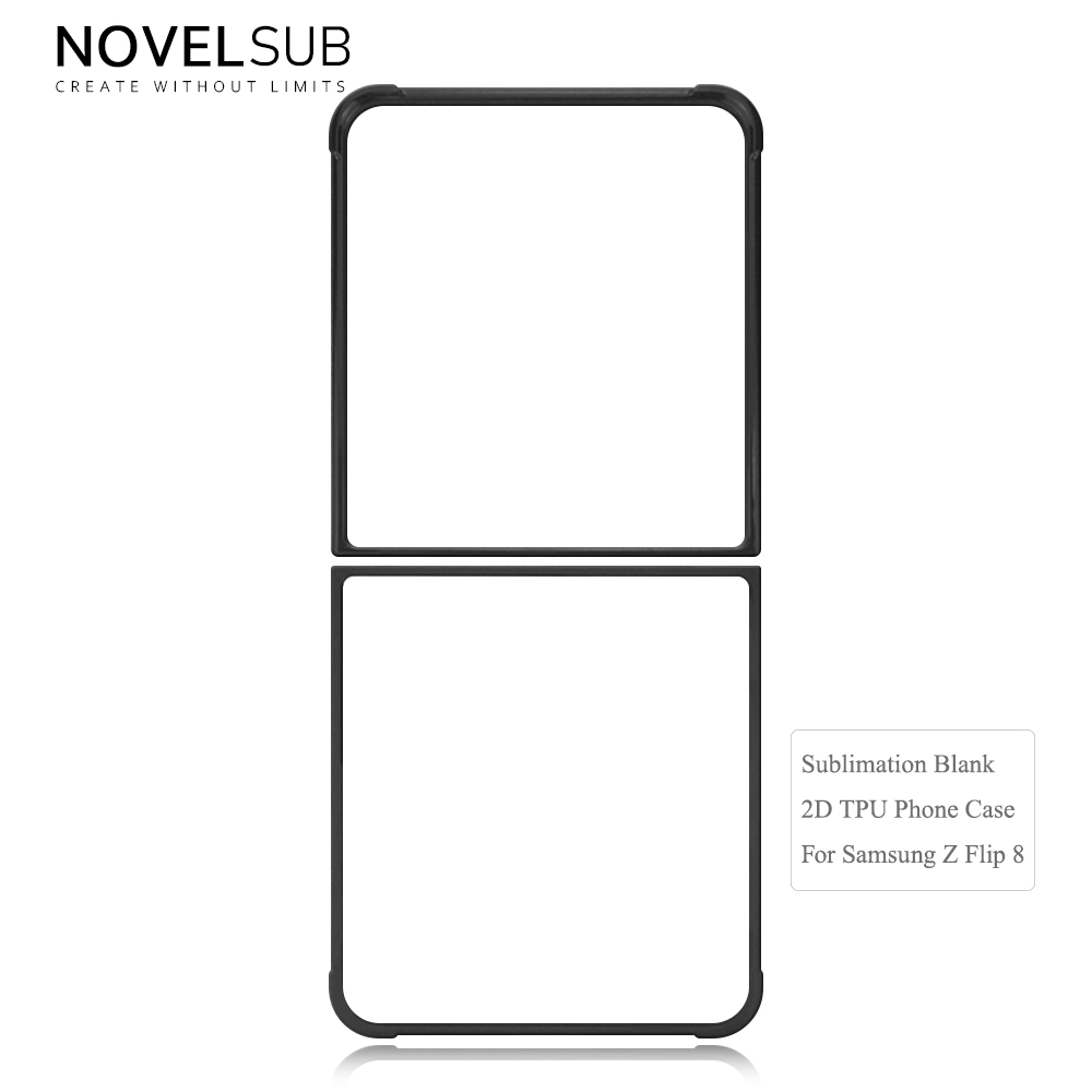 NOVELSUB for Samsung Galaxy Z Flip 8 Series Sublimation Blank 2D TPU Phone Case | Heat Transfer Printing DIY Phone Covers With Aluminum Sheet Insert for Z Flip 3- 8 Series