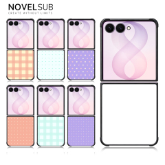 NOVELSUB for Samsung Galaxy Z Flip 8 Series Sublimation Blank 2D TPU Phone Case | Heat Transfer Printing DIY Phone Covers With Aluminum Sheet Insert for Z Flip 3- 8 Series