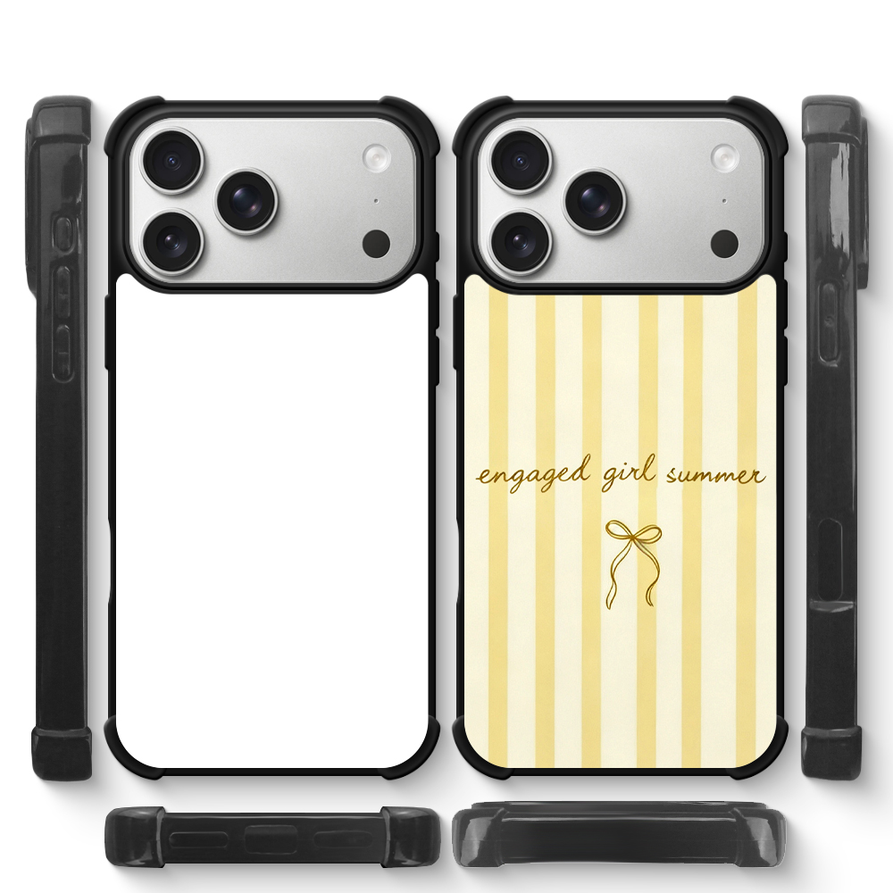 NOVELSUB Sublimation Blank 2D TPU 4 Corners Phone Cases for IPone  6 - 17 Series | Custom DIY Phone Covers TPU+PC+Aluminum Sheet Insert