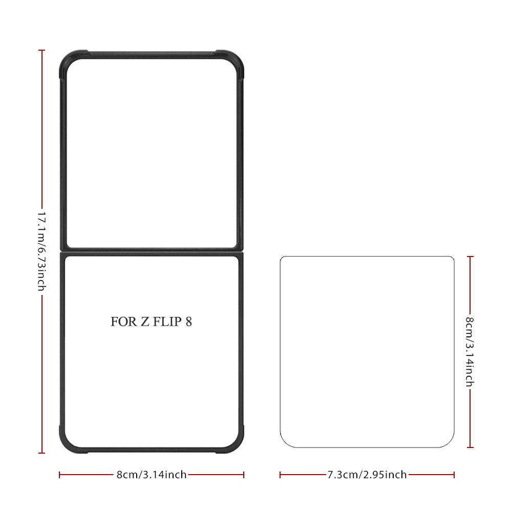 NOVELSUB for Samsung Galaxy Z Flip 8 Series Sublimation Blank 2D TPU Phone Case | Heat Transfer Printing DIY Phone Covers With Aluminum Sheet Insert for Z Flip 3- 8 Series