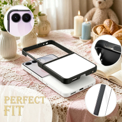 NOVELSUB for Samsung Galaxy Z Flip 8 Series Sublimation Blank 2D TPU Phone Case | Heat Transfer Printing DIY Phone Covers With Aluminum Sheet Insert for Z Flip 3- 8 Series