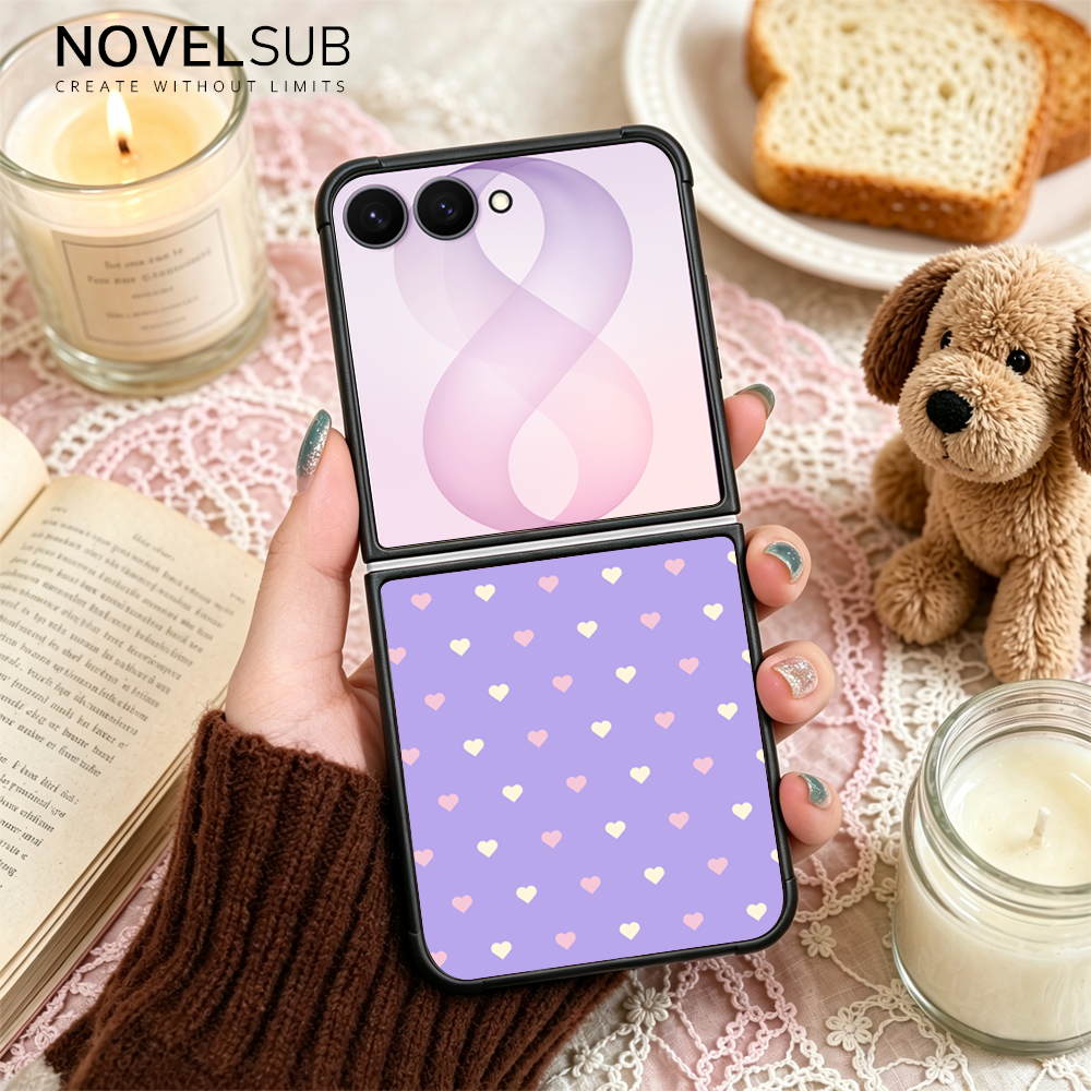 NOVELSUB for Samsung Galaxy Z Flip 8 Series Sublimation Blank 2D TPU Phone Case | Heat Transfer Printing DIY Phone Covers With Aluminum Sheet Insert for Z Flip 3- 8 Series