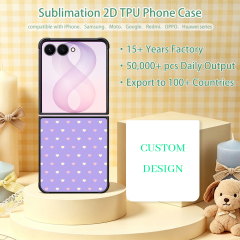NOVELSUB for Samsung Galaxy Z Flip 8 Series Sublimation Blank 2D TPU Phone Case | Heat Transfer Printing DIY Phone Covers With Aluminum Sheet Insert for Z Flip 3- 8 Series