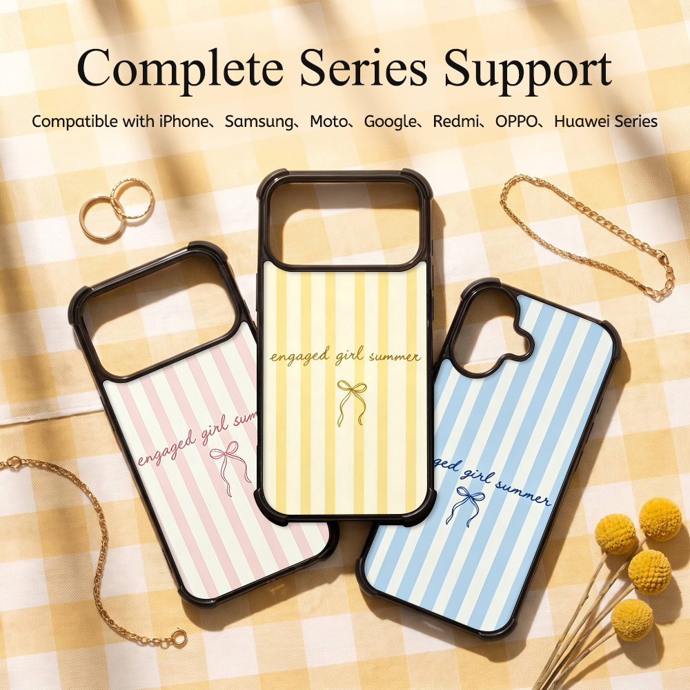 NOVELSUB Sublimation Blank 2D TPU 4 Corners Phone Cases for IPone  6 - 17 Series | Custom DIY Phone Covers TPU+PC+Aluminum Sheet Insert