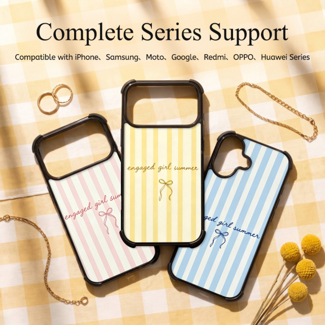 NOVELSUB Sublimation Blank 2D TPU 4 Corners Phone Cases for IPone  6 - 17 Series | Custom DIY Phone Covers TPU+PC+Aluminum Sheet Insert