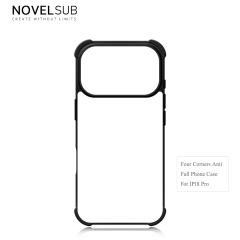 NOVELSUB Sublimation Blank 2D TPU 4 Corners Phone Cases for IPone  6 - 17 Series | Custom DIY Phone Covers TPU+PC+Aluminum Sheet Insert