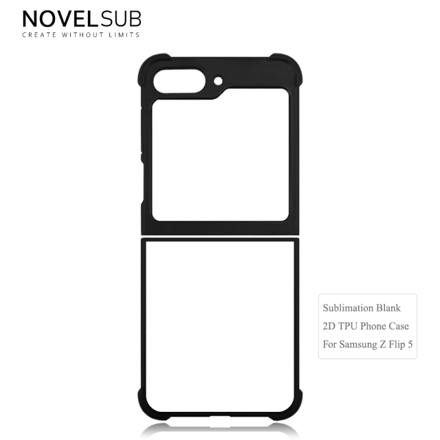 NOVELSUB for Samsung Galaxy Z Flip 8 Series Sublimation Blank 2D TPU Phone Case | Heat Transfer Printing DIY Phone Covers With Aluminum Sheet Insert for Z Flip 3- 8 Series