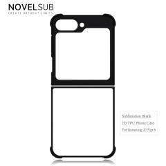 NOVELSUB for Samsung Galaxy Z Flip 8 Series Sublimation Blank 2D TPU Phone Case | Heat Transfer Printing DIY Phone Covers With Aluminum Sheet Insert for Z Flip 3- 8 Series