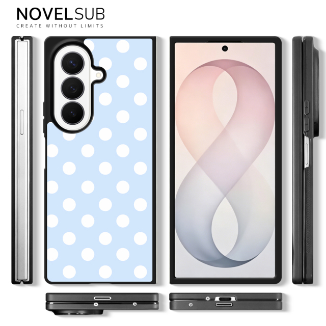 NOVELSUB for SamSung Galaxy Z Fold 8 Ultra Sublimation Blank 2D TPU  Phone Case| Heat Transfer Blanks Custom DIY Phone Cover With Aluminum Sheet Insert | DIY for SamSung Galaxy Z Fold 3-8 Series